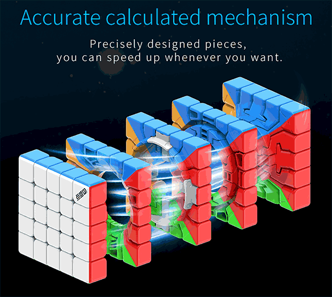 DianSheng Solar M Magnetic 5x5x5 Magic Cube UV Version